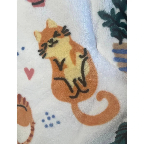 Cat plant soft cozy blanket - Picture 2 of 8
